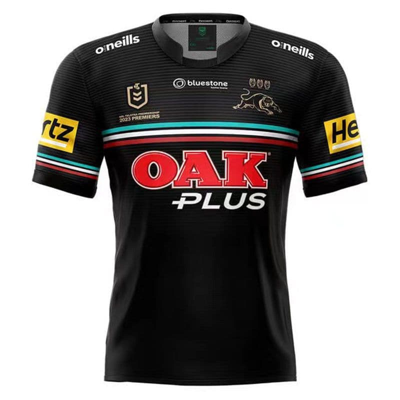 image-2024NRL Navy Jaguars rugby jersey home and away short-sleeved top training suit Rugbyjersey