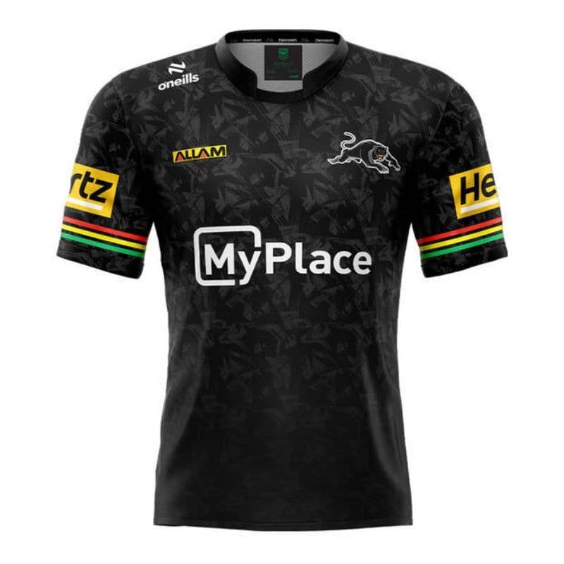 image-2024NRL Navy Jaguars rugby jersey home and away short-sleeved top training suit Rugbyjersey