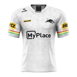 image-2024NRL Navy Jaguars rugby jersey home and away short-sleeved top training suit Rugbyjersey