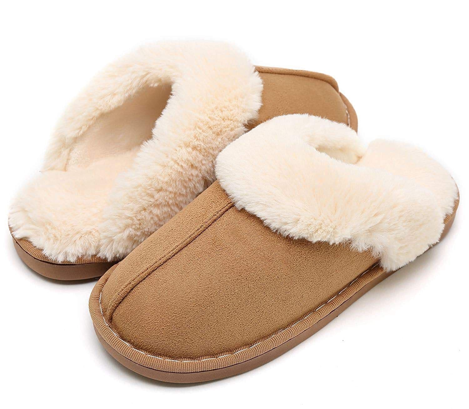 image-Autumn and winter style TPR rubber sole slippers for home use with burrs, men's and women's indoor and outdoor warm slippers, cotton slippers wholesale