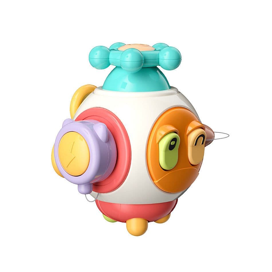 image-Cross-border baby busy hand catching ball puzzle sensory unified cube six polyhedron Rubik's cube dynamic early education busy ball
