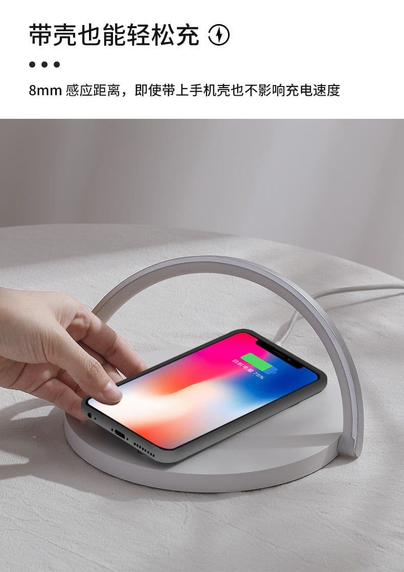 image-Manufacturer's new multifunctional 15W fast charging wireless charger clock speaker night light business gift with printed logo