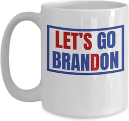 image-Let's Go Brandon Ceramic Coffee Mark Cup Tea Water Cup English