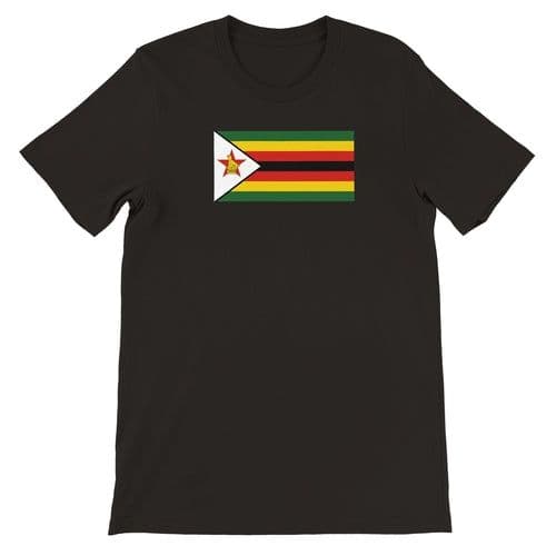 image-Drapeau du Zimbabwe - T-shirt unisexe premium ras du cou