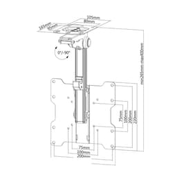 image-TV Mount Neomounts FPMA-C020BLACK 10" 40" 20 kg