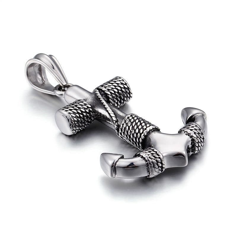 image-Kalen Titanium Steel Anchor Necklace - Gold - Retro Men's Fashion Jewelry