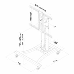 image-TV Mount Neomounts PLASMA-M1200 27" 70" 42" 50 kg