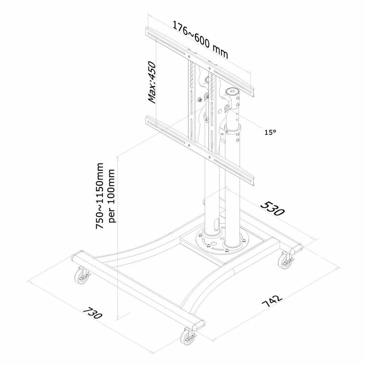 image-TV Mount Neomounts PLASMA-M1200 27" 70" 42" 50 kg