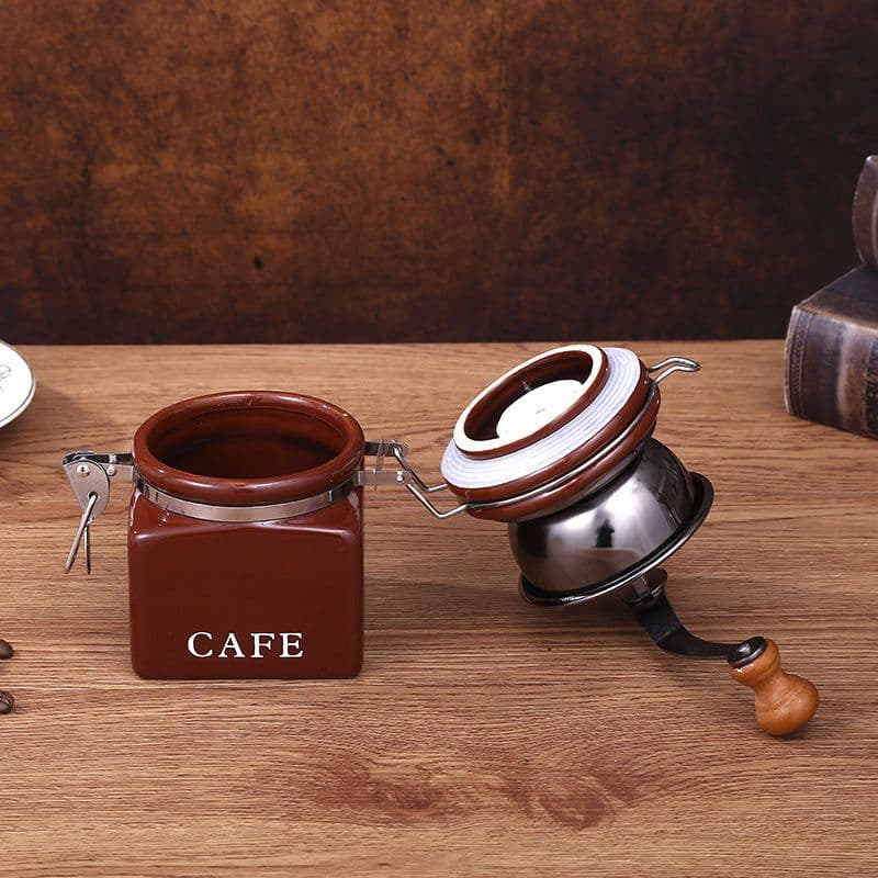 image-Portable Handheld Coffee Bean Grinder