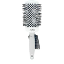 image-Detangling Hairbrush Olivia Garden EXPERT BLOWOUT SHINE White Grey Ø 55 mm