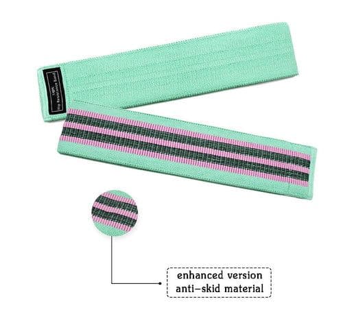 image-Resistance Band Elastic Hip Squat Fitness Circle - Latex Mesh