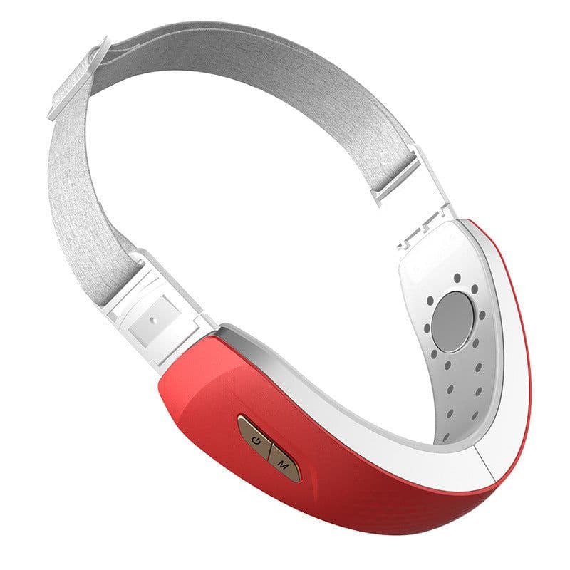 image-LED Photon Therapy V-shaped Slimming Facial Micro-current Electric Vibration Lifting Massager