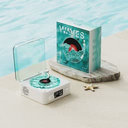 image-New product Tinghai audio retro record player Bluetooth audio wireless high-quality small speaker bedroom clock atmosphere light