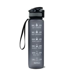 image-Plastic bottle frosted gradient bouncing cup water bottle sports bottle space cup travel cup