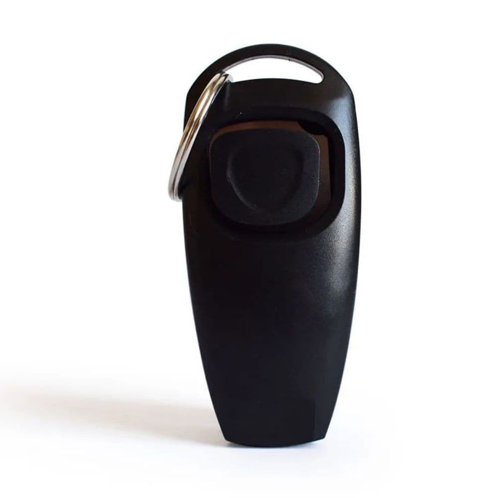 image-Combo Dog Clicker Whistle - Training Pet Trainer Click Puppy With Guide With Key Ring