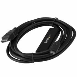 image-USB-C to HDMI Cable Startech CDP2HDMM2MB Black 2 m 4K Ultra HD