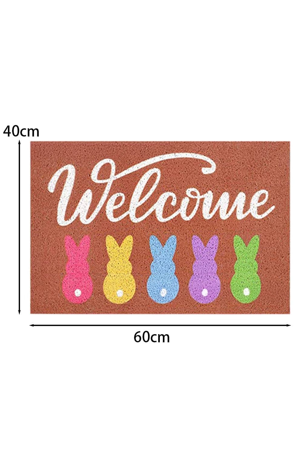 image-Chestnut Bunny Entrance Mat 40x60cm Colorful