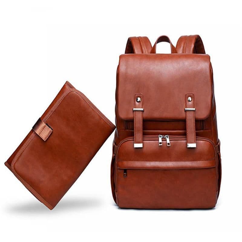 image-High-quality PU leather Mummy Waterproof Backpack