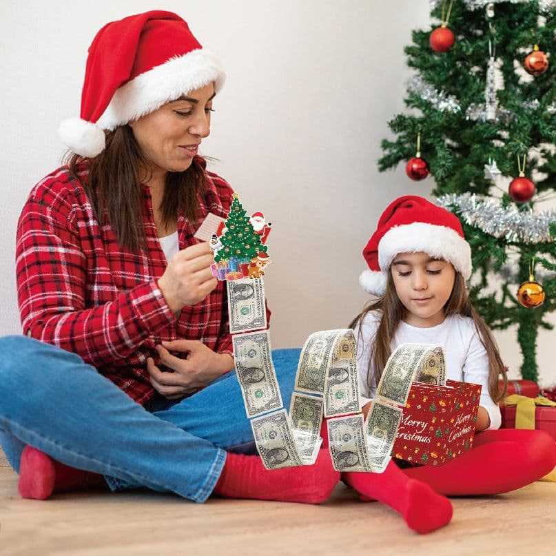 image-Red Christmas Money Box Christmas Party Decoration