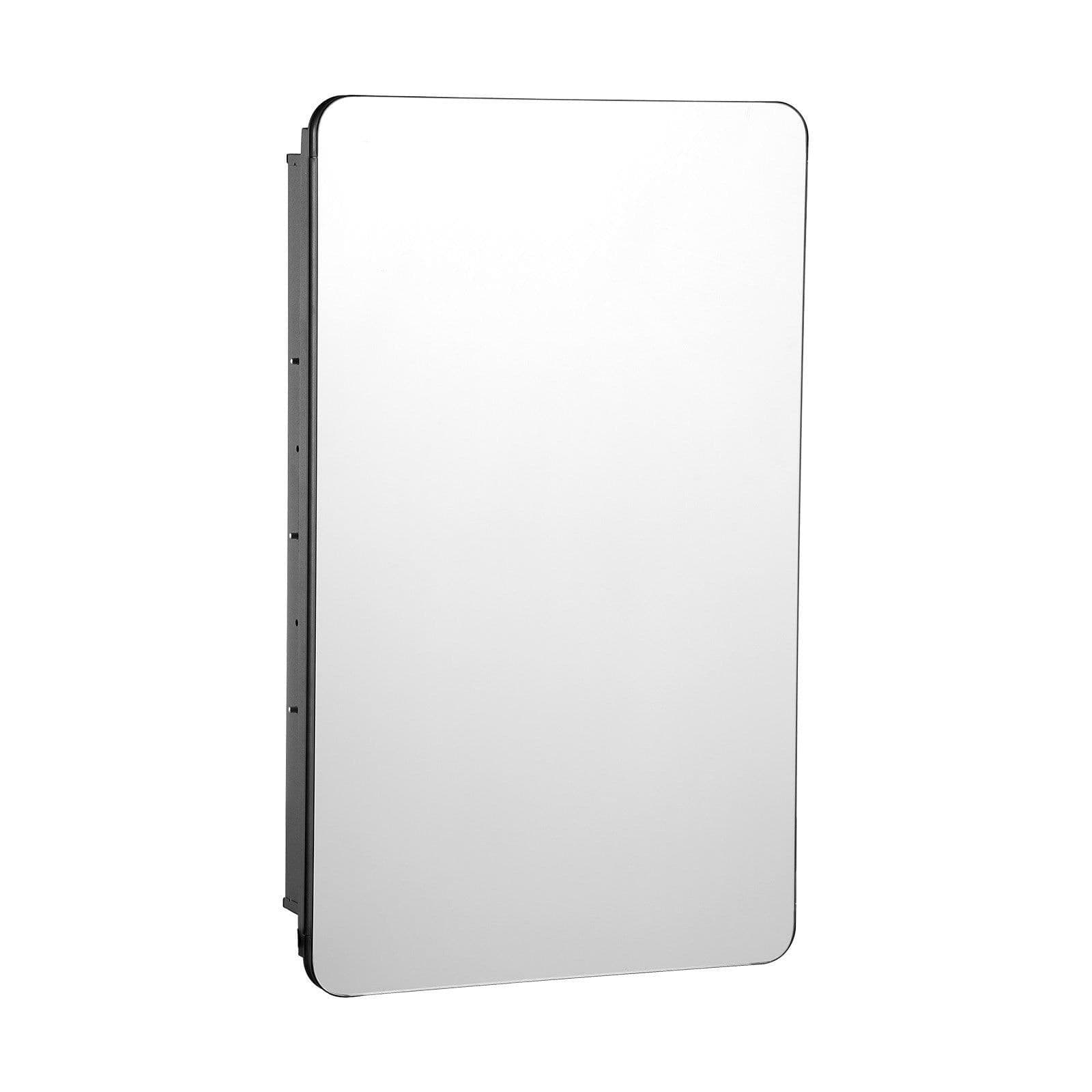 image-VEVOR Medicine Cabinet, 16 x 24 inch, Medicine Cabinet for Bathroom with Mirror, Aluminum Frame Bathroom Wall Cabinet, 2-layer Adjustable Shelves, Recessed & Wall-mounted Installation