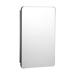 image-VEVOR Medicine Cabinet, 16.5 x 27.5 inch, Medicine Cabinet for Bathroom with Mirror, Aluminum Frame Bathroom Wall Cabinet, 3-layer Adjustable Shelves, Recessed & Wall-mounted Installation