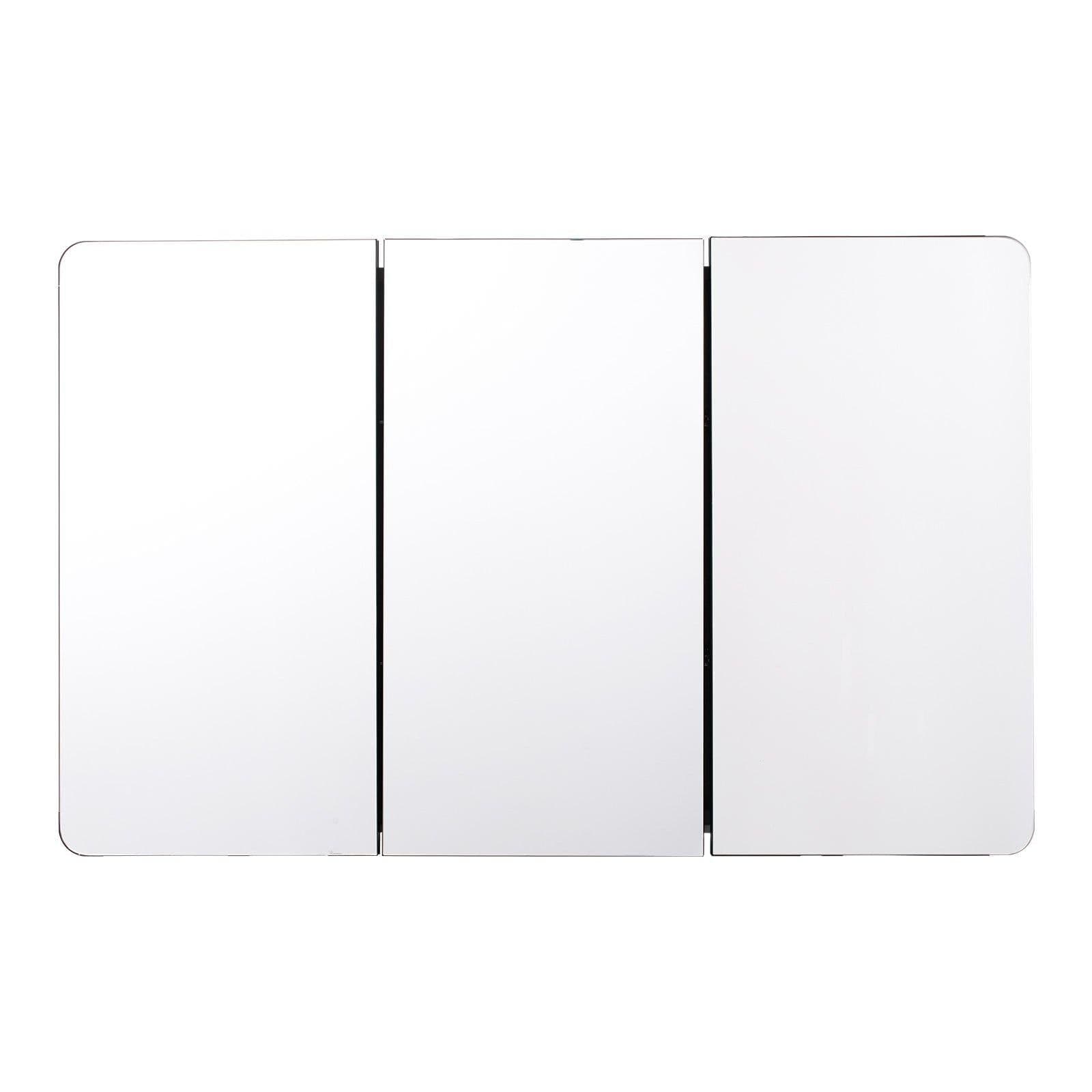 image-VEVOR Medicine Cabinet, 25.5 x 40 inch, Medicine Cabinet for Bathroom with Mirror, Aluminum Frame Bathroom Wall Cabinet, 4-layer Adjustable Shelves, Recessed & Wall-mounted Installation