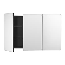 image-VEVOR Medicine Cabinet, 25.5 x 40 inch, Medicine Cabinet for Bathroom with Mirror, Aluminum Frame Bathroom Wall Cabinet, 4-layer Adjustable Shelves, Recessed & Wall-mounted Installation
