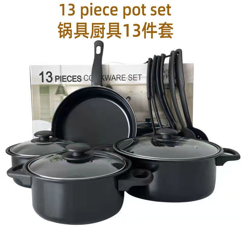 image-13-piece Suit Non-stick Pan Stockpot Frying Pan