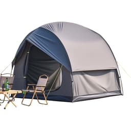 image-VEVOR SUV Tent for Camping, 8FT L x 8FT W, Waterproof PU2000mm Spacious Double Layer Design for 5-8 Person, SUV Camping Tent with Mesh Windows, Includes Rainfly & Storage Bag, for Outdoor Activities