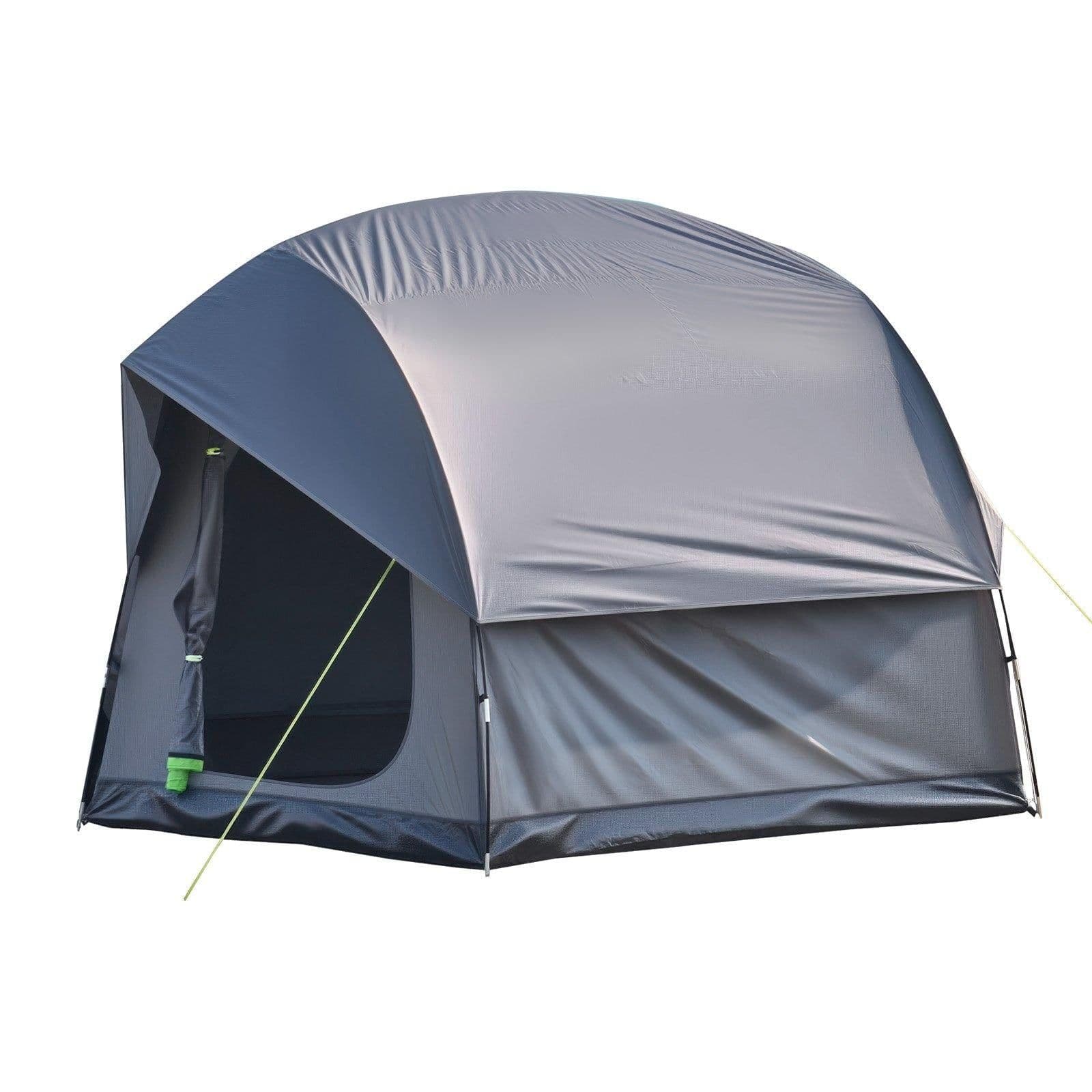 image-VEVOR SUV Tent for Camping, 8FT L x 8FT W, Waterproof PU2000mm Spacious Double Layer Design for 5-8 Person, SUV Camping Tent with Mesh Windows, Includes Rainfly & Storage Bag, for Outdoor Activities
