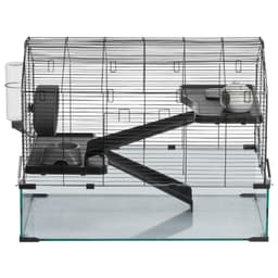 image-VEVOR Hamster Cage, 360° Viewing Transparent Hamster Habitats, Small Animal Cage, 29.5 x 17.3 x 24 in, Ventilated Pet Mouse Cages with Water Bottle, Portable Hamster House for Rats, Guinea Pigs
