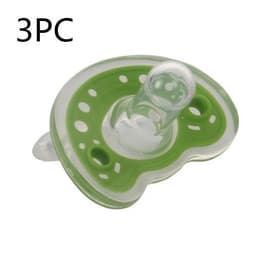 image-Baby Products Full Silica Gel Pacifier Two-color Liquid Silicone Sleep Comfort Baby Pacifier Baby
