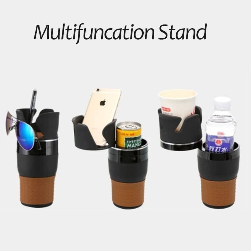 image-Multifunctional car water cup holder car storage box cross-border magic drink holder change coin box cup storage box
