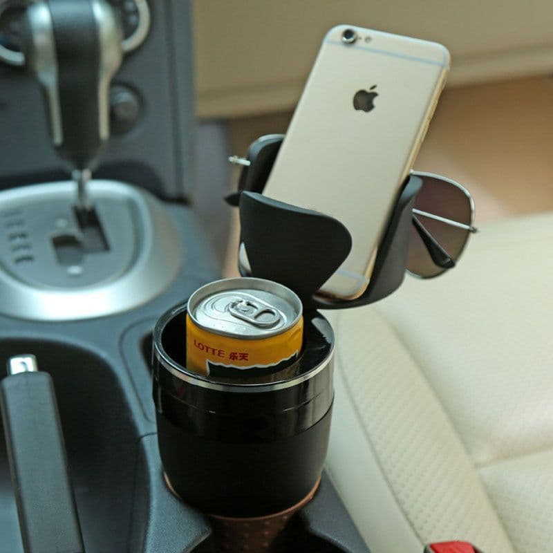 image-Multifunctional car water cup holder car storage box cross-border magic drink holder change coin box cup storage box