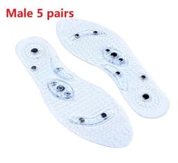 image-Magnet Magnetic Plus Elastomer Transparent Silicone Massage Insole Health Massage Insole Magnetic Therapy Anti-fatigue