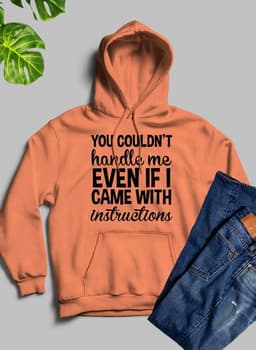 image-You Couldnt Handle Me Even If I Came With Instructions Hoodie