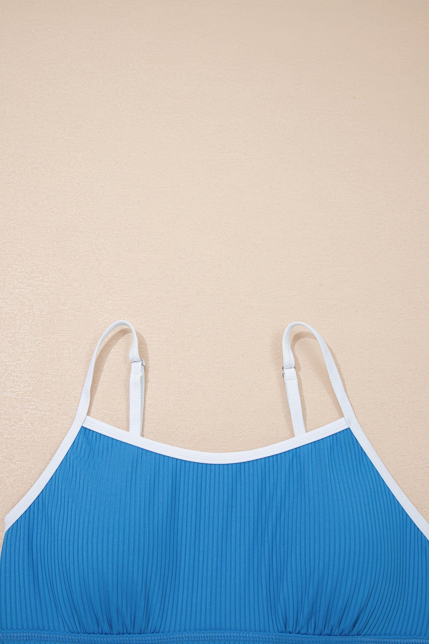 image-Blackish Green Color Block Swim Dress