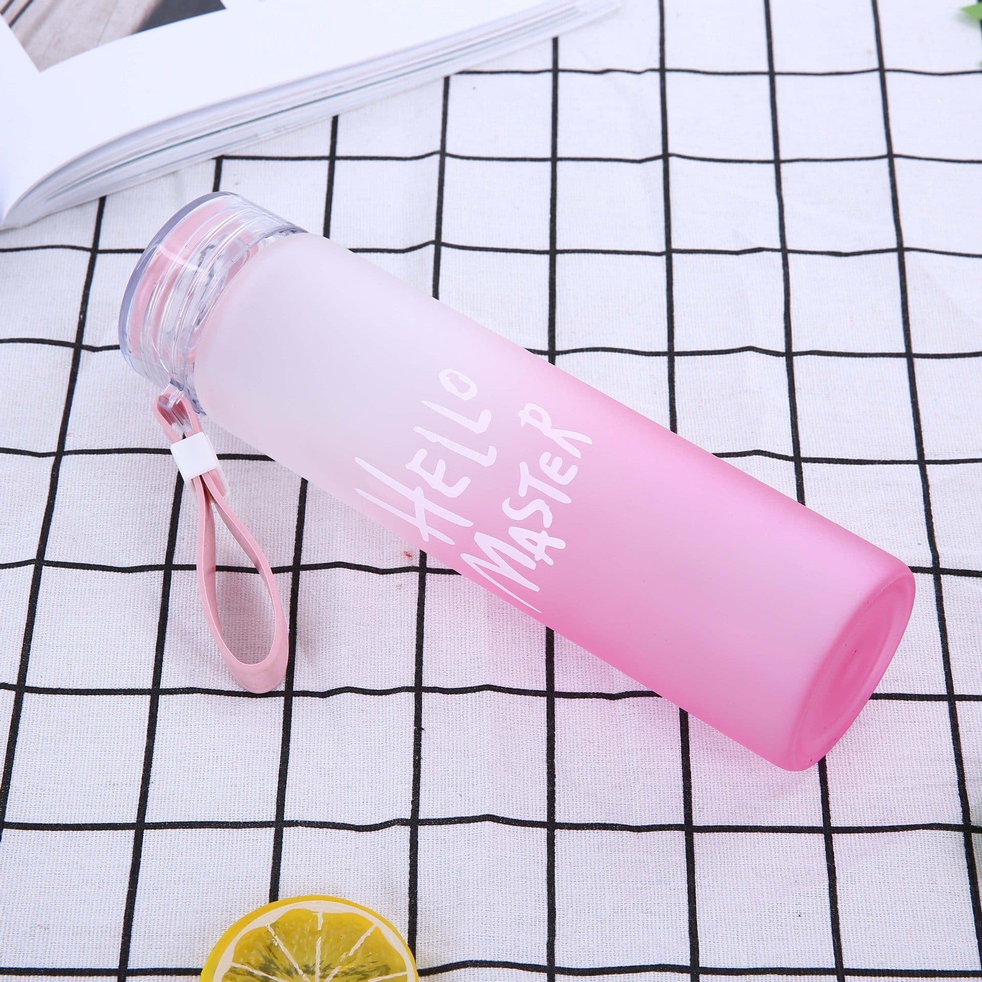 image-Creative discoloration seven colored glass 450ml grinding high Peng Si water cup high-end gift cups custom