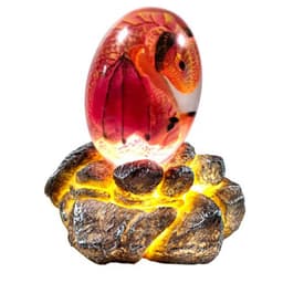 image-LED Lava Dragon Egg Ornamental Collection Decor Dinosaur Egg