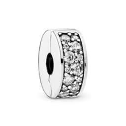 image-Woman's charm link Pandora CLEAR PAVE' CLIP