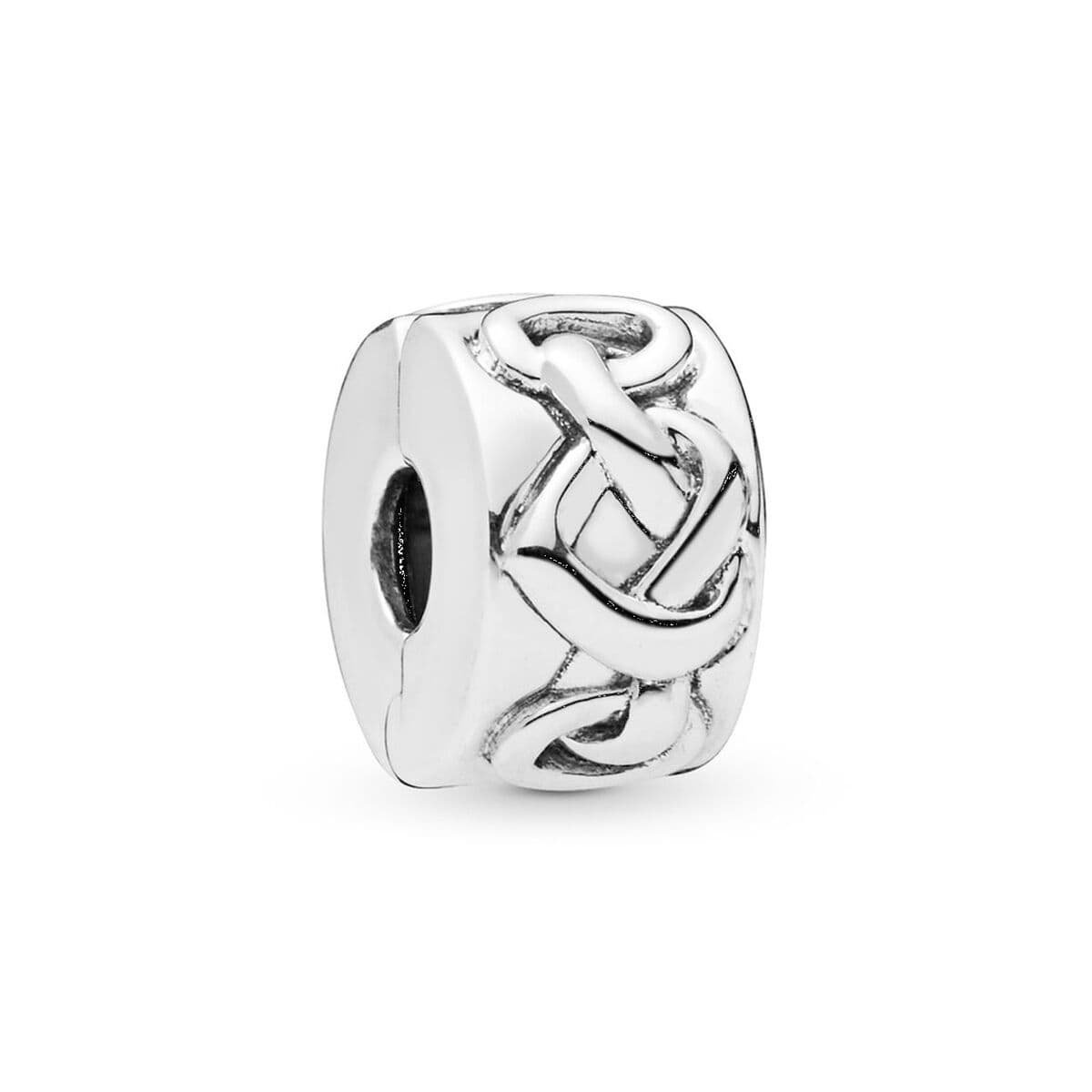 image-Woman's charm link Pandora KNOTTED HEARTS CLIP