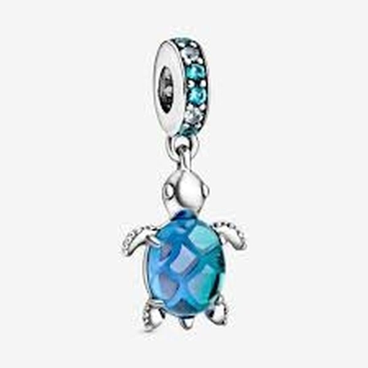 image-Woman's charm link Pandora MURANO GLASS SEA TURTLE