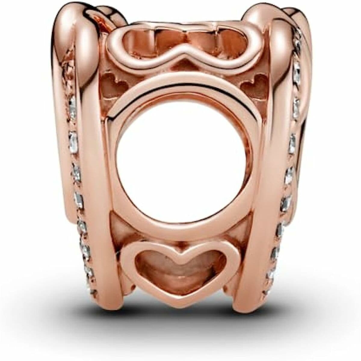 image-Woman's charm link Pandora SPARKLING ENTWINED HEARTS