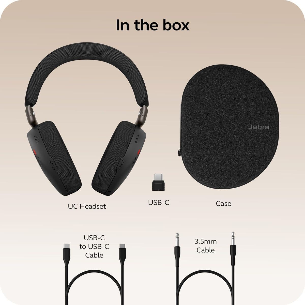 image-Bluetooth Headband Headphones Jabra EVOLVE3 85 UC LINK390C Black