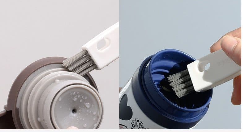 image-Kitchen Three-in-one Cleaning Brush Water Cup Lid Cup