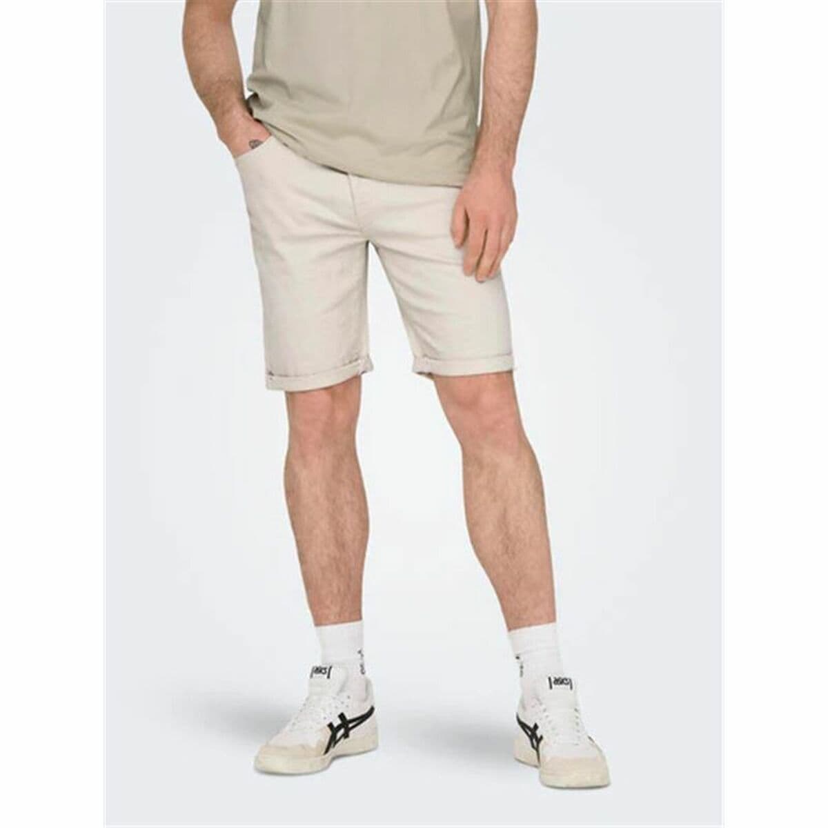 image-Men's Shorts Only & Sons Onsply 9296 Ecru Beige