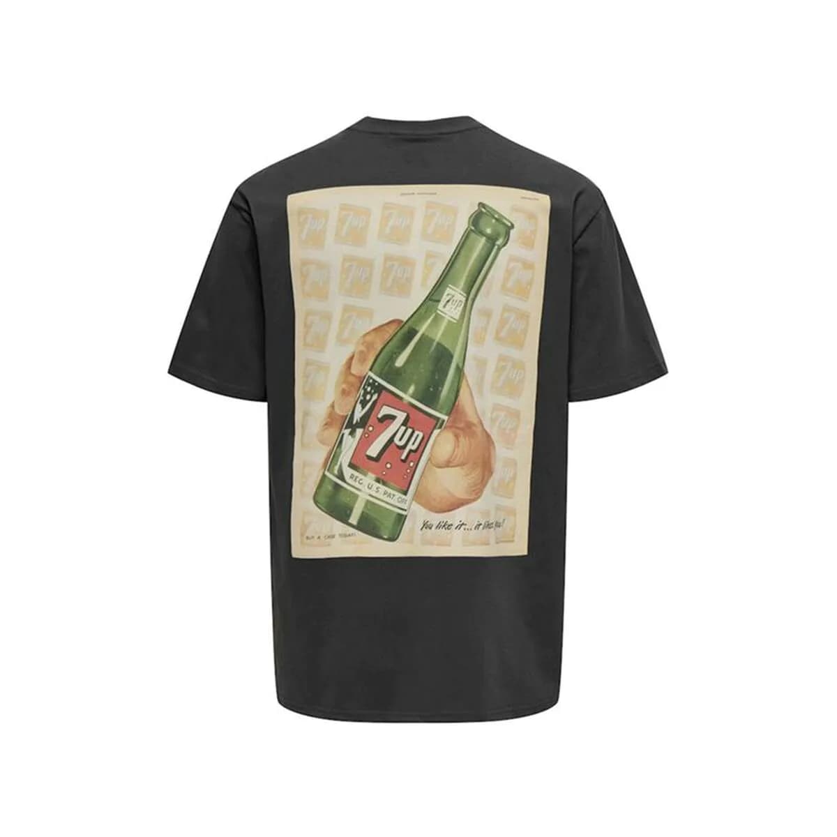 image-Men’s Short Sleeve T-Shirt Only & Sons Ons7Up Rlx Ss Black