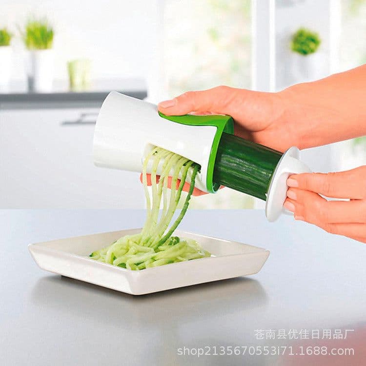 image-Multifunctional kitchen shredder, spiral funnel cutter, rotary cutter, all-in-one vegetable planer