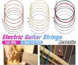 image-3 Sets of 6 Guitar Strings Replacement Steel String For Acoustic