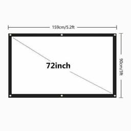 image-Portable Foldable Projector Screen 16:9 HD Outdoor Home Cinema Theater